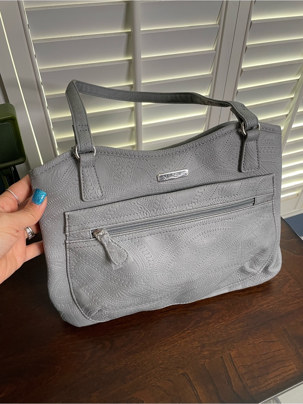 Light Gray Shoulder Bag